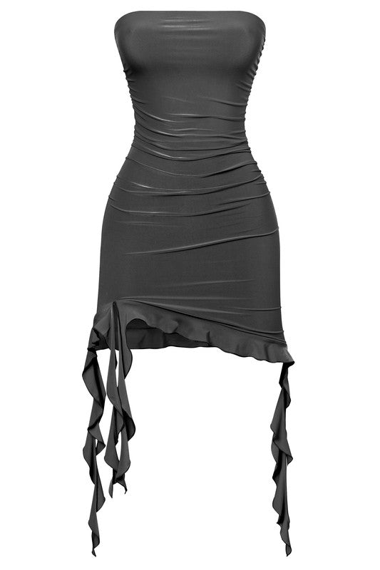 Dropping Hints Ruffle Dress