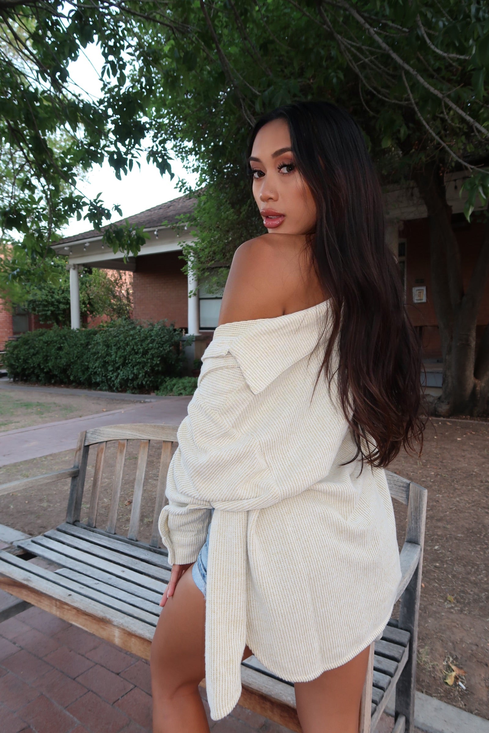 Cozy Up Waffle Oversized Shacket