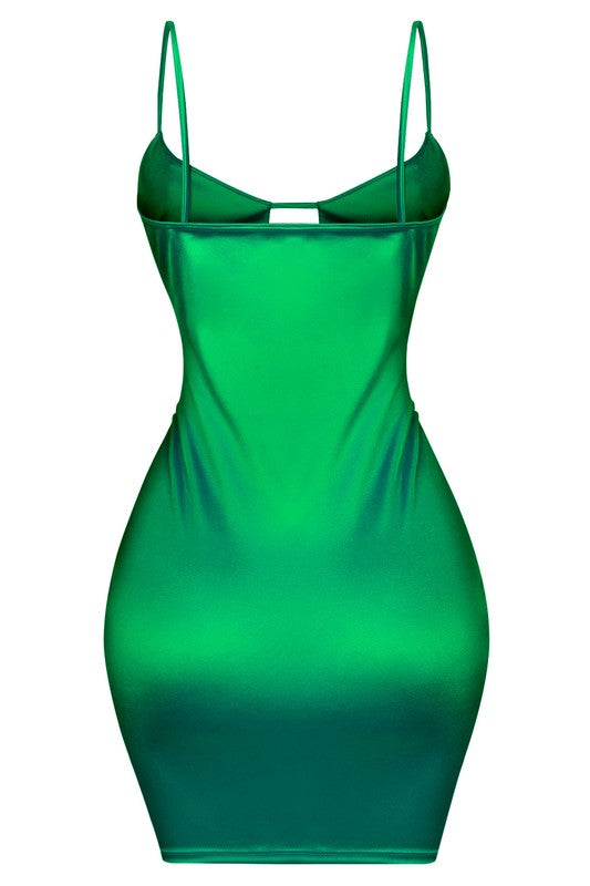 St. Patrick's Day Dress, Satin Green Dress, Date Night Dress, Birthday Dress, Vacation Dress, Lucky Charm Dress, Dresses for St. Patricks Day, St. Patty's Day