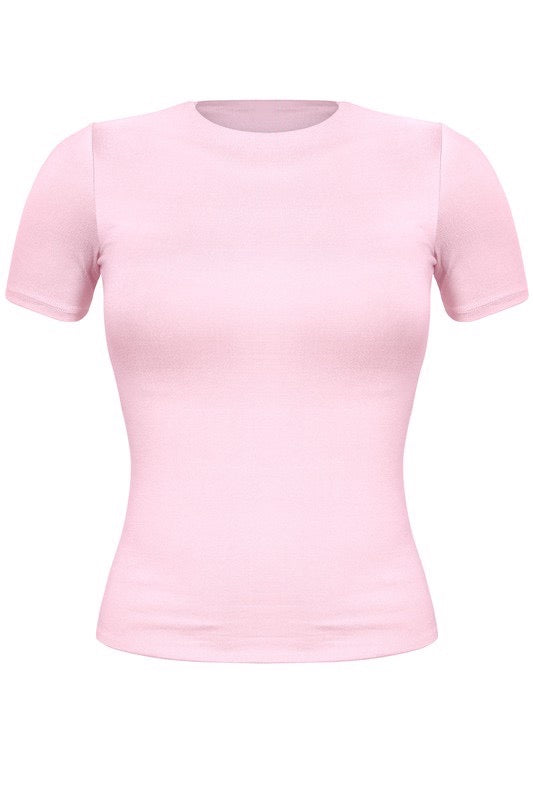 Classic Short Sleeve Top - Blush