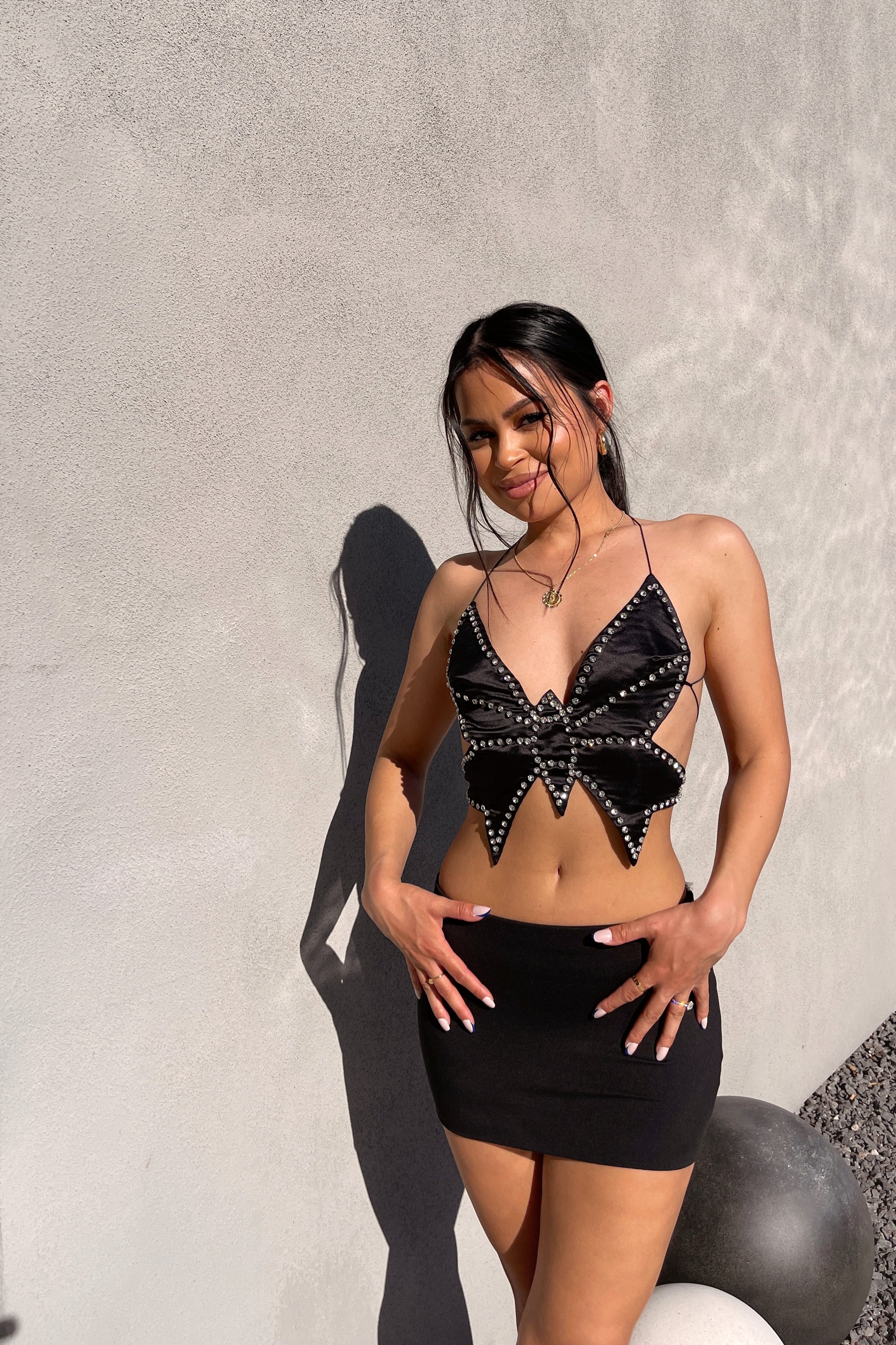 Bling Butterfly Top