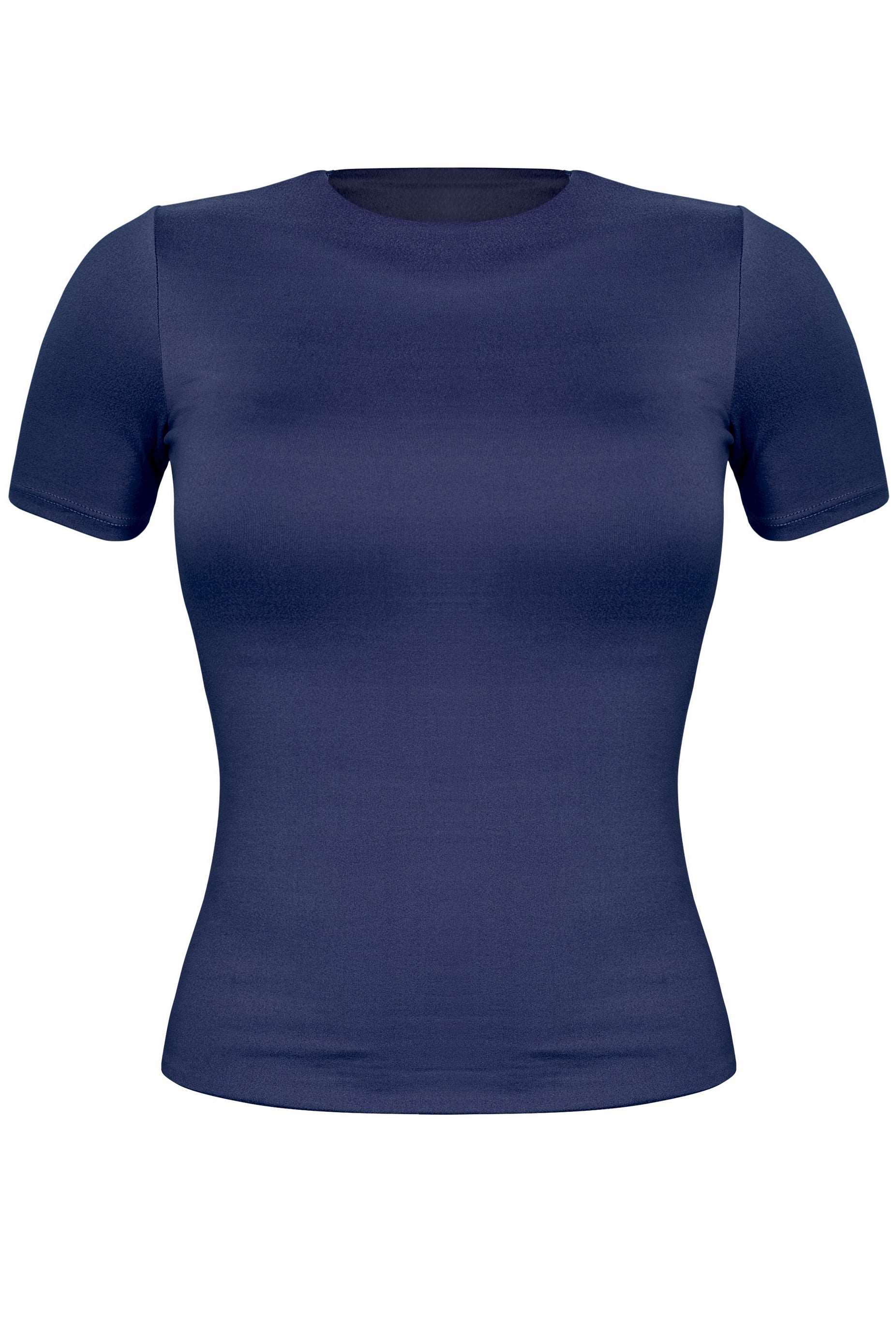 Classic Short Sleeve Top - Navy Blue