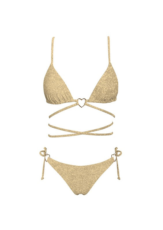 Summer Shimmer Gold Bikini